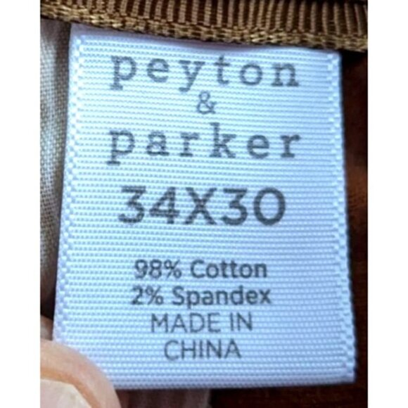 PEYTON & PARKER Rust Orange Slim Chinos - Twee Hipster Wes Anderson Size 34x30 - Picture 4 of 6